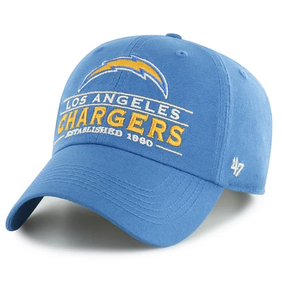 Casquette réglable '47 Powder Blue Los Angeles Chargers Vernon Clean Up pour hommes