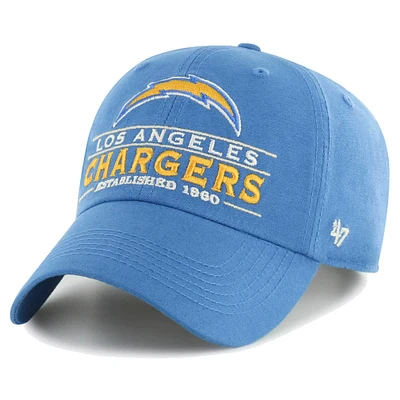 Casquette réglable '47 Powder Blue des Los Angeles Chargers Vernon Clean Up pour homme