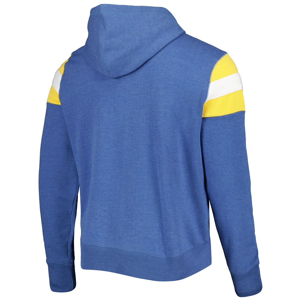 Men's '47 Royal Los Angeles Chargers Legacy Premier Nico Pullover Hoodie