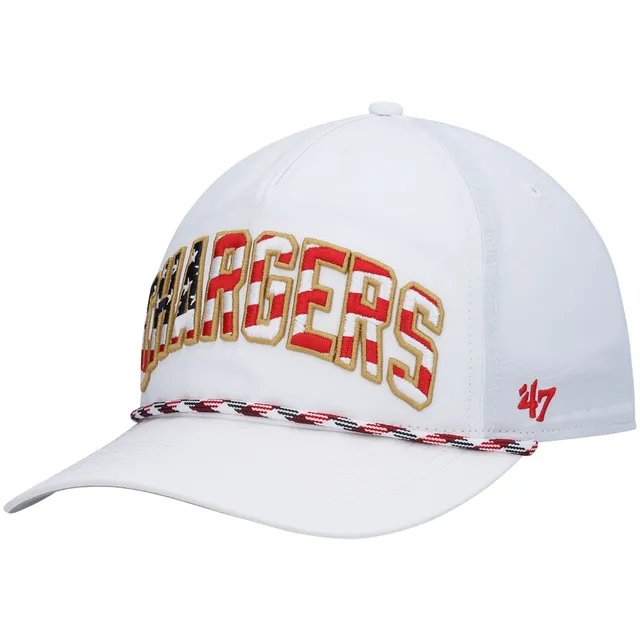 47 Men's '47 White Detroit Lions Hitch Stars and Stripes Trucker Adjustable  Hat