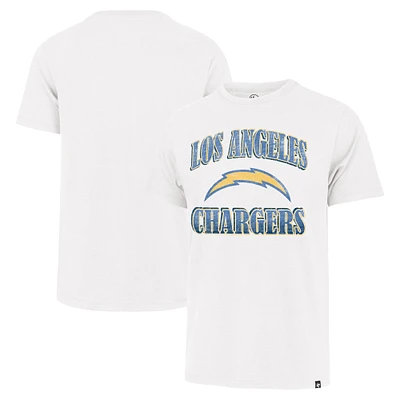 Men's '47 White Los Angeles Chargers Overrun Franklin T-Shirt