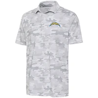 Polo Antigua blanc Los Angeles Chargers Collide pour hommes