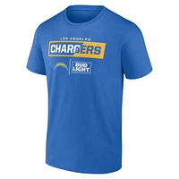 T-shirt bleu Los Angeles Chargers NFL x Bud Light pour homme