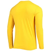 Men's Concepts Sport Powder Blue/Gold Los Angeles Chargers Meter Long Sleeve T-Shirt & Pants Sleep Set