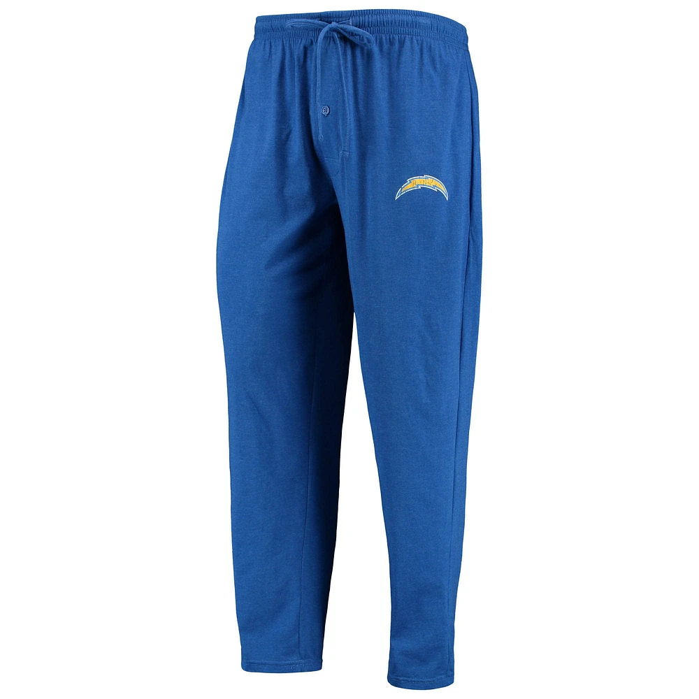 Men's Concepts Sport Powder Blue/Gold Los Angeles Chargers Meter Long Sleeve T-Shirt & Pants Sleep Set