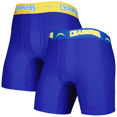 Lot de 2 boxers Concepts Sport Royal/Or Los Angeles Chargers pour homme