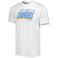 Ensemble de nuit T-shirt et short Los Angeles Chargers Downfield Concepts Sport pour homme, bleu roi/blanc