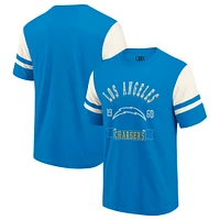 T-shirt de football bleu poudré pour homme la collection Darius Rucker Fanatics des Chargers Los Angeles