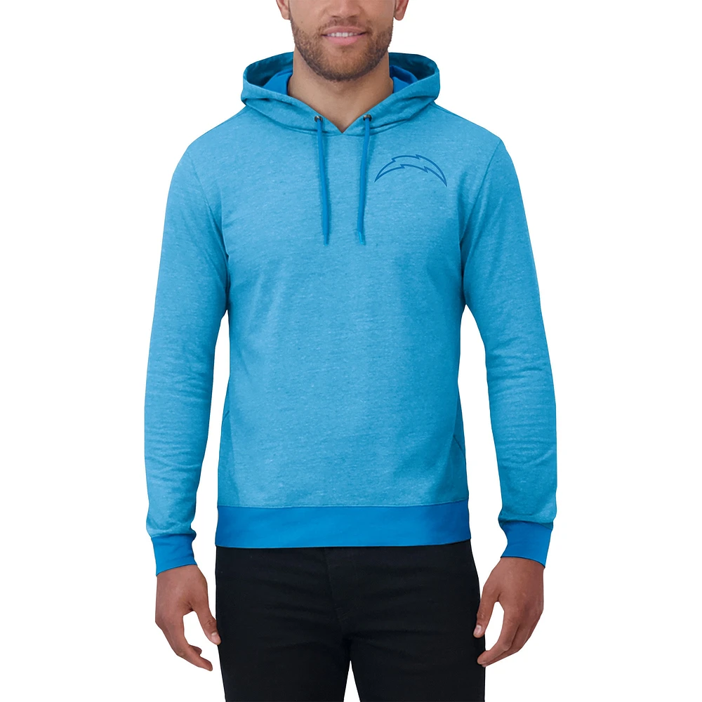 Men's Darius Rucker Collection by Fanatics Powder Blue Los Angeles Chargers Tonal Knit Pullover Hoodie