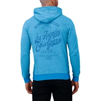 Men's Darius Rucker Collection by Fanatics Powder Blue Los Angeles Chargers Tonal Knit Pullover Hoodie