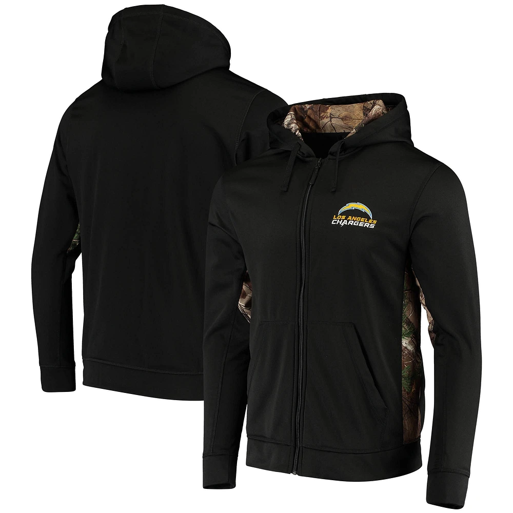 Sweat à capuche entièrement zippé en molleton technique Decoy pour hommes Dunbrooke Camo Los Angeles Chargers