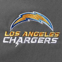 Men's Dunbrooke Charcoal Los Angeles Chargers Circle Softshell Fleece Full-Zip Jacket