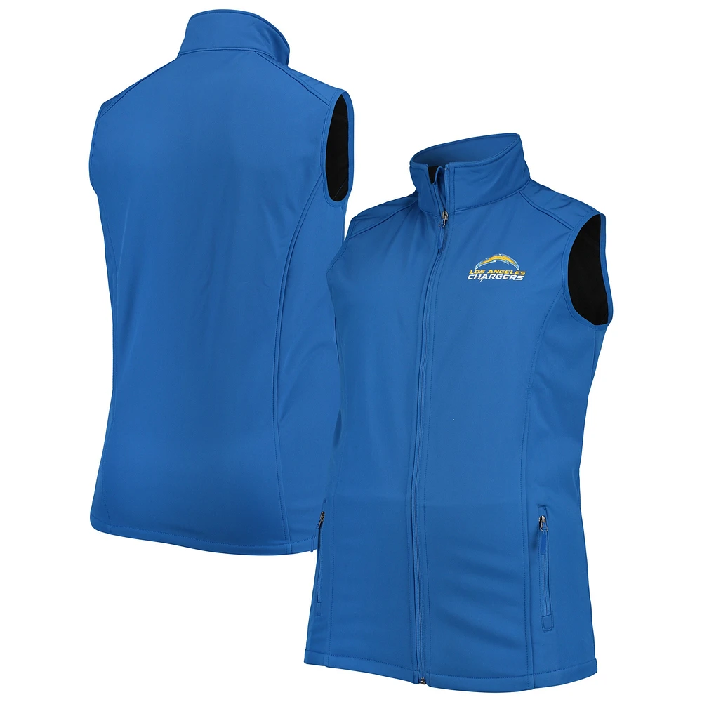 Men's Dunbrooke Royal Los Angeles Chargers Big & Tall Archer Softshell Full-Zip Vest