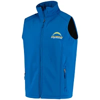 Men's Dunbrooke Royal Los Angeles Chargers Circle Archer Softshell Full-Zip Vest