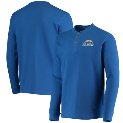 Los Angeles Chargers Dunbrooke Logo Maverick Thermal Henley Long Sleeve T-Shirt