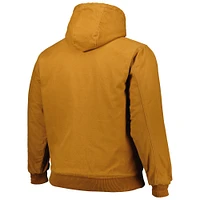 DUN LOSCHA TAN 21 VESTE À CAPUCHE EN TOILE DE COTON B&T DAKOTA POUR HOMMES JACMENXMW