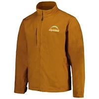 Dunbrooke Tan Los Angeles Chargers Journey Workwear Veste zippée à trois mélanges pour homme