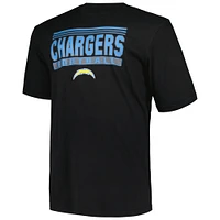 T-shirt pop noir Big & Tall Fanatics pour hommes des Chargers de Los Angeles