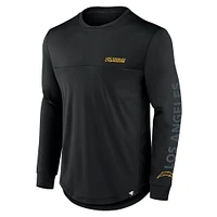 Men's Fanatics Black Los Angeles Chargers Blackout Long Sleeve T-Shirt