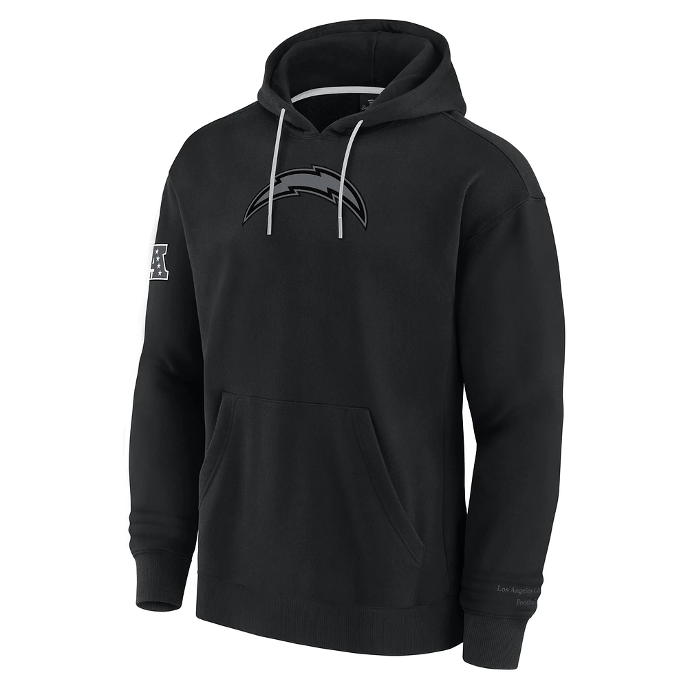 Men's Fanatics Black Los Angeles Chargers Elements Pace Pullover Hoodie