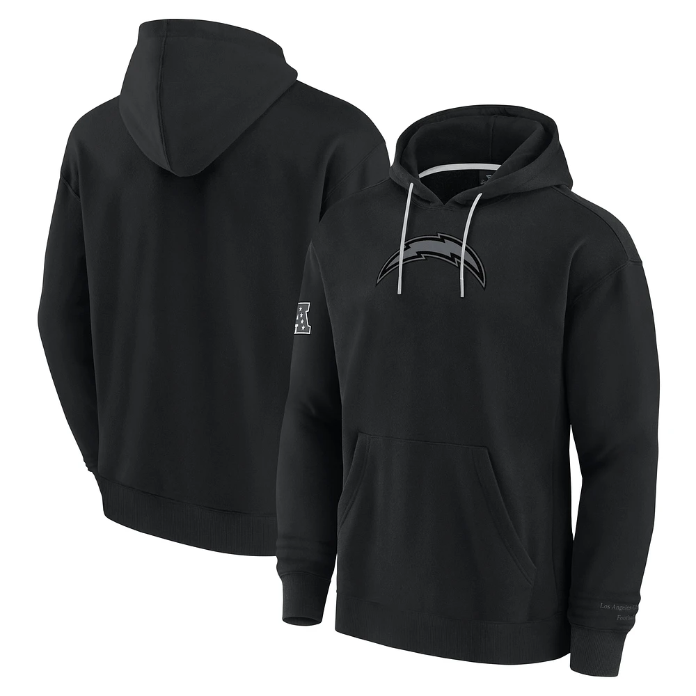 Men's Fanatics Black Los Angeles Chargers Elements Pace Pullover Hoodie
