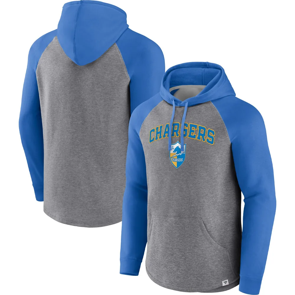 Lids Los Angeles Rams Fanatics Branded By Design Raglan Pullover Hoodie -  Heathered Gray/Royal