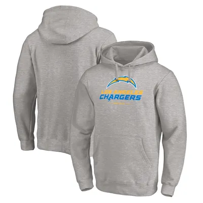 Los Angeles Chargers Fanatics Branded Big & Tall Team Lockup Pullover Hoodie - Heathered Gray