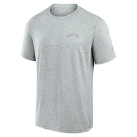 T-shirt technique gris Los Angeles Chargers Front Office Fanatics pour hommes