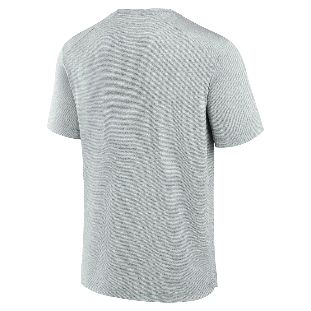 T-shirt technique gris Los Angeles Chargers Front Office Fanatics pour hommes