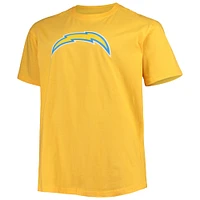 Fanatics pour hommes Justin Herbert Gold Los Angeles Chargers Big & Tall T-shirt avec nom et numéro de joueur