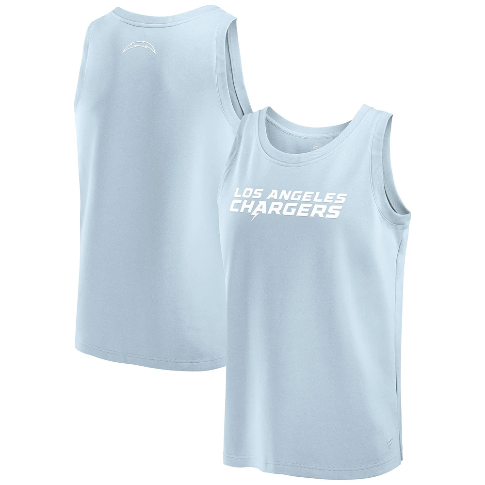 Men's Fanatics Light Blue Los Angeles Chargers Elements Tank Top