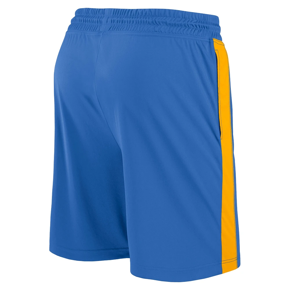 Fanatics pour hommes bleu poudre/or Los Angeles Chargers Break It Loose - Shorts