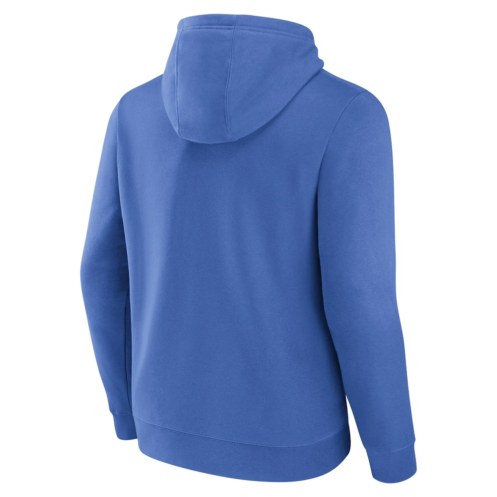 Men's Fanatics  Powder Blue Los Angeles Chargers Between the Pylons Pullover Hoodie