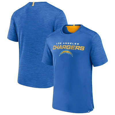 T-shirt Defender Evo Fanatics Powder Blue pour hommes des Chargers de Los Angeles