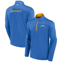 Men's Fanatics Powder Blue Los Angeles Chargers Defender Half-Zip Top