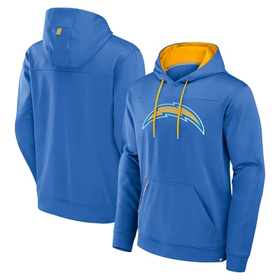 Men's Fanatics Powder Blue Los Angeles Chargers Defender Pullover Hoodie