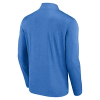 Pull zippé Fanatics bleu poudre pour homme, coupe-vent Los Angeles Chargers