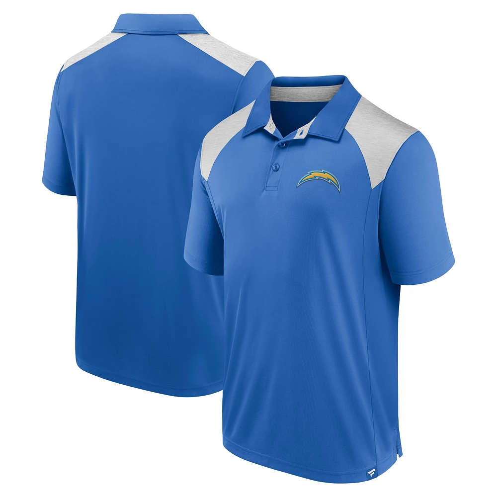 Polo primaire Fanatics Powder Blue Los Angeles Chargers pour hommes