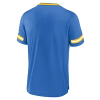 T-shirt empilable à rayures fanatiques bleu poudre Los Angeles Chargers pour hommes