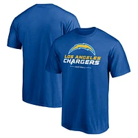 Men's Fanatics Powder Blue Los Angeles Chargers Team Lockup Logo T-Shirt