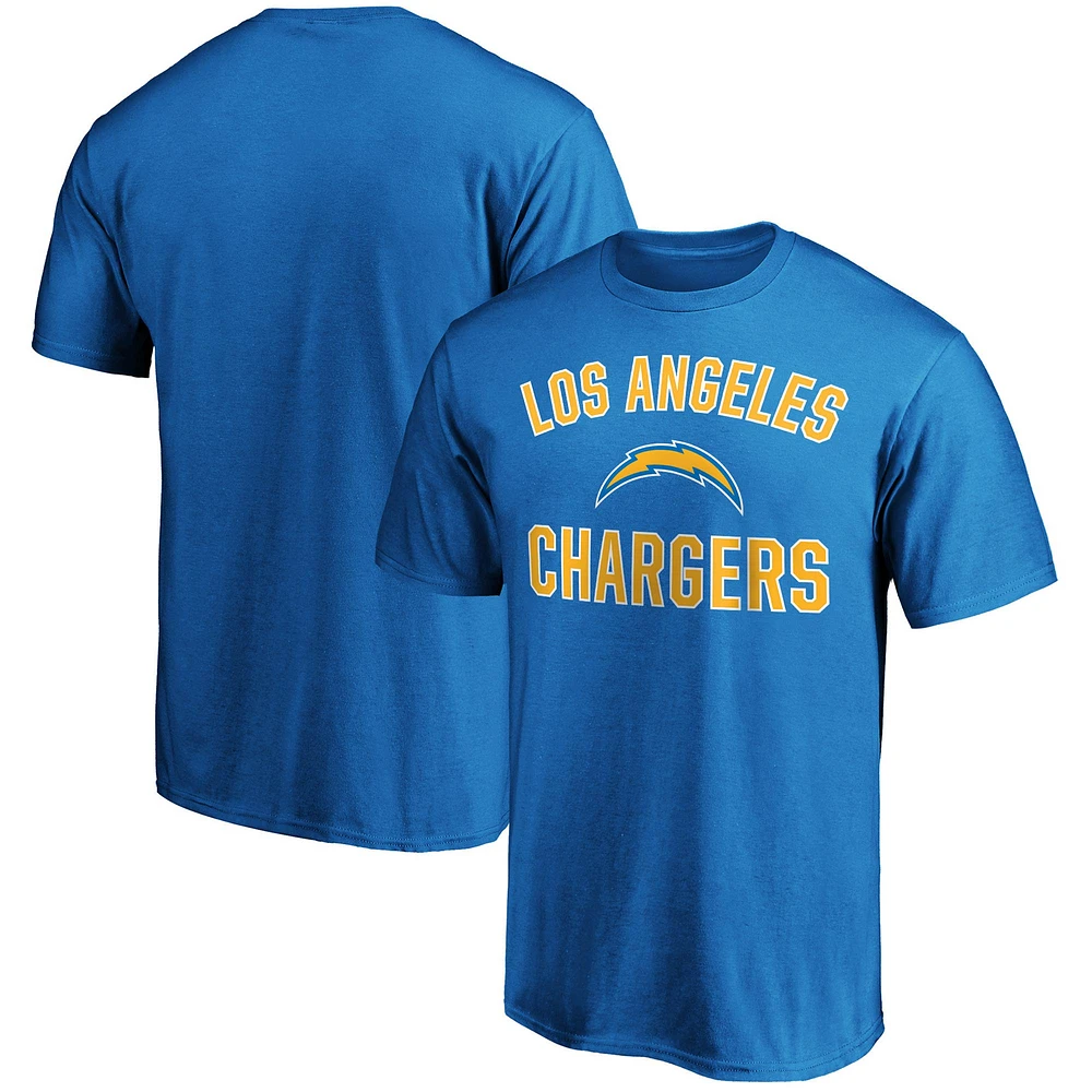 Men's Fanatics Powder Blue Los Angeles Chargers Victory Arch T-Shirt