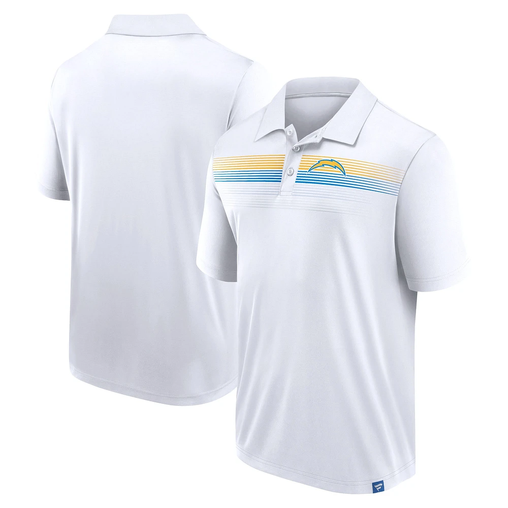 Men's Fanatics White Los Angeles Chargers Big & Tall Sublimated Polo