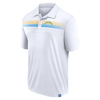 Men's Fanatics White Los Angeles Chargers Big & Tall Sublimated Polo