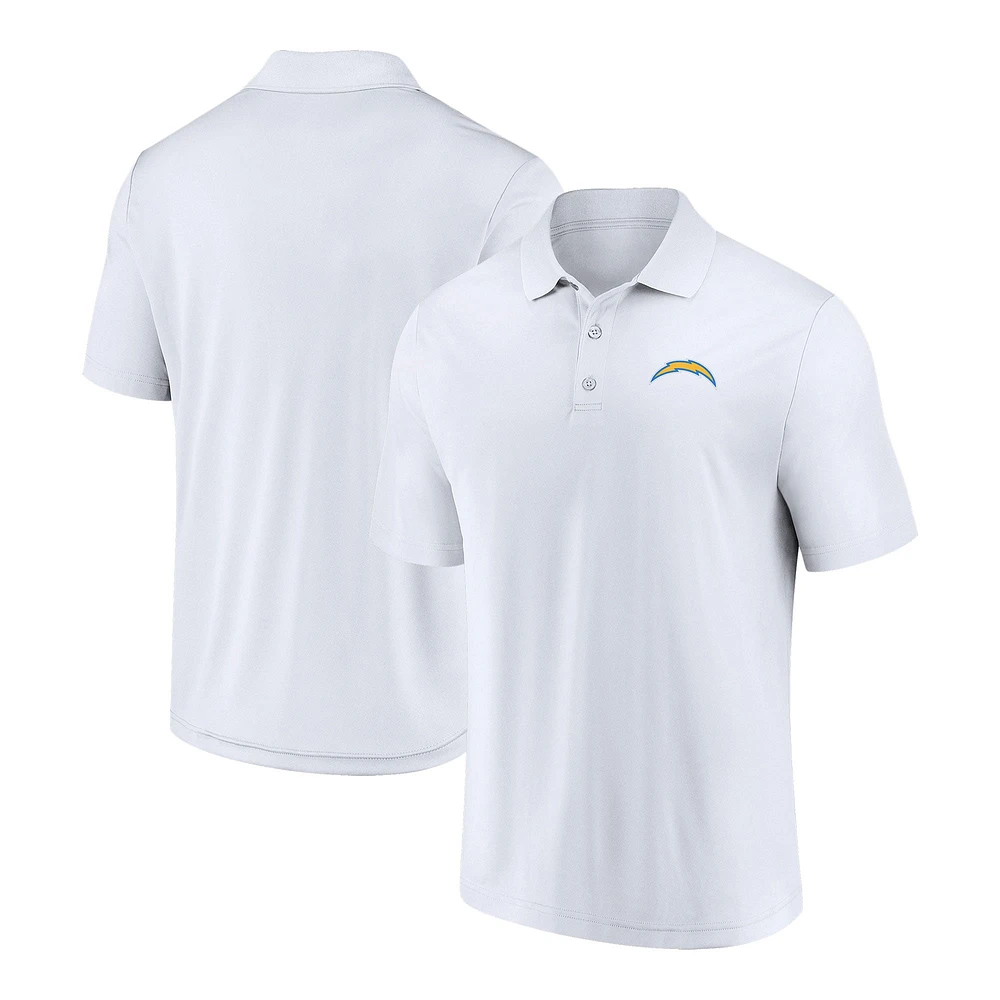 Polo composant blanc Los Angeles Chargers Fanatics pour hommes