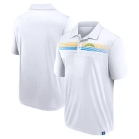 Men's Fanatics White Los Angeles Chargers Victory For Us Interlock Polo