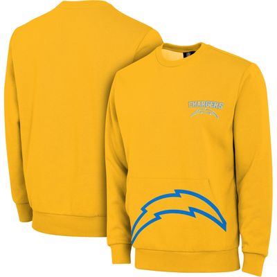 Men's FOCO Gold Los Angeles Chargers Pocket - Pullover Sweater