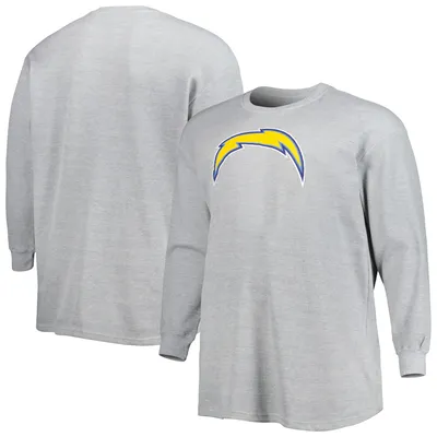 Men's New Era Cream Los Angeles Chargers Sideline Chrome T-Shirt