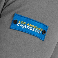 Sweat-shirt zippé QB1 pour homme J. Palmer Graphite Los Angeles Chargers