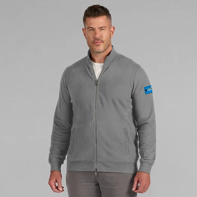 Men's J. Palmer Graphite Los Angeles Chargers QB1 Full-Zip Sweatshirt