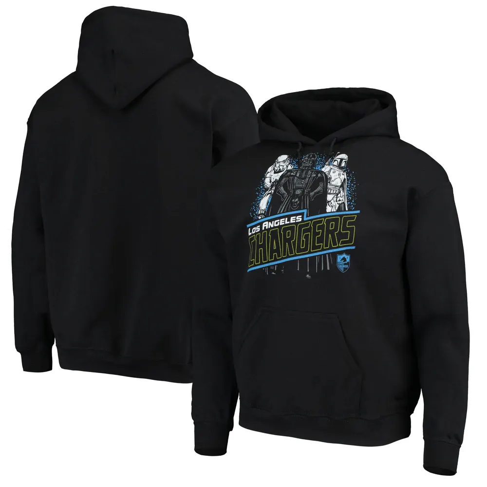 Los Angeles Chargers Antigua Logo Victory Pullover Hoodie - White